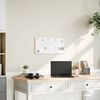 vidaXL Magnetisches Whiteboard mit Rahmen aus massivem Kiefernholz 60 x 30 cm