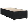 vidaXL Boxspringbett mit Matratze Schwarz 90x200 cm Samt