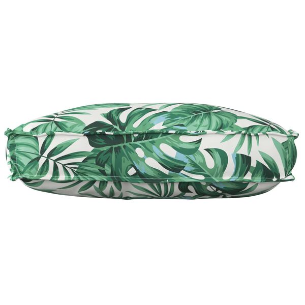 vidaXL Palettenkissen für Rückenlehne Blattmuster 70 x 40 x 12 cm