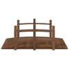 vidaXL Gartenbr&uuml;cke mit Gel&auml;nder 150x67x56 cm Massivholz Fichte
