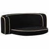 vidaXL Hundesofa Klappbar Schwarz 73x67x26 cm Pl&uuml;sch Waschbares Kissen