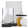 vidaXL Fotostudio-Set mit Beleuchtung, Hintergrund und Reflektor