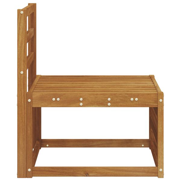 vidaXL Outdoor Mittelsofa Massivholz Akazie Natur 59 x 63 x 73 cm