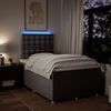 vidaXL Boxspringbett mit Matratze Taupe 120x190 cm Stoff