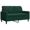 vidaXL 2-Sitzer-Sofa Dunkelgr&uuml;n 120 cm Samt