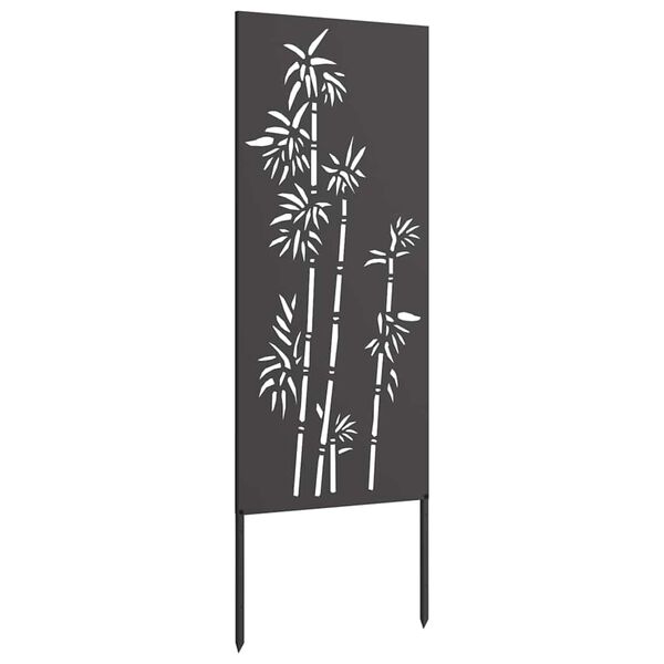 vidaXL Garten Sichtschutz-Leinwand Floral Schwarz 50 x 140 cm