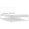 vidaXL Bett Wei&szlig; Metall 120x200 cm