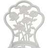 vidaXL 3-tlg. Bistro-Set Aluminiumguss Weiß