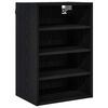 vidaXL H&auml;ngeschrank Schwarz Eichen-Optik 40 x 29,5 x 60 cm