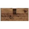 vidaXL Badezimmerschrank mit T&uuml;r Altholz 63 x 29 x 55 cm Holzwerkstoff
