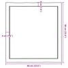 vidaXL Tischplatte 60x60x(2-6) cm Massivholz Unbehandelt Baumkante