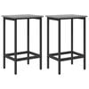 vidaXL Barhocker 2 pcs Grau Sonoma 40 x 32 x 64 cm Holzwerkstoff