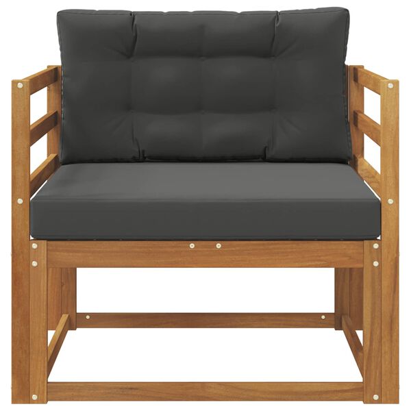 vidaXL Outdoor Mittelsofa Massivholz Akazie Natur