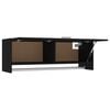 vidaXL Kleiderschrank Schwarz 100x32,5x35 cm Holzwerkstoff