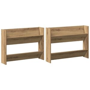 vidaXL Schuhschrank 2 stk. 81 x 18 x 60 cm Holzwerkstoff Artisan-Eiche