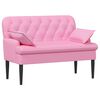 vidaXL Zweisitzer mit Knopfheftung Rosa 111 x 68 x 80 cm Stoff