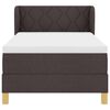 vidaXL Boxspringbett mit Matratze Dunkelbraun 100 x 200 cm Stoff