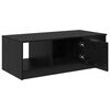 vidaXL Couchtisch Schwarz Eichen-Optik 102 x 50 x 36cm Holzwerkstoff