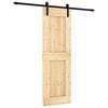 vidaXL Schiebet&uuml;r 70 x 210 cm Massivkiefer (Unbehandelt)
