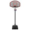 vidaXL Basketballst&auml;nder Schwarz 237-307 cm Polyethylen