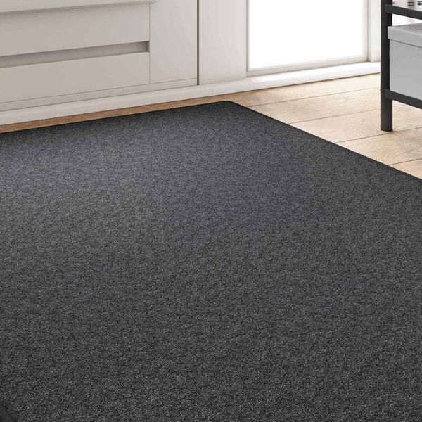 vidaXL Teppichl&auml;ufer Dunkelgrau 100 x 250 cm 100% Polypropylen