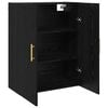 vidaXL Wandschrank Wandmontiert Schwarz Eichen-Optik 69,5 x 34 x 90 cm