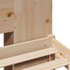 vidaXL Massivholzbett mit Regal ohne Matratze 160x200 cm Kiefernholz