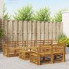 vidaXL Sofagarnituren 9 pcs Natur Massivholz Akazie