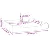 vidaXL Hundebett mit Kissen Beige 135x110x23 cm Oxford-Gewebe