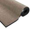 vidaXL Fu&szlig;matte Beige und Schwarz 120 x 250 cm Polypropylen und Vinyl