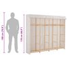 vidaXL Kleiderschrank Wei&szlig; 200 x 40 x 170 cm Stoff