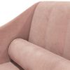 vidaXL Chaiselongue mit Nackenrolle Rosa Samt