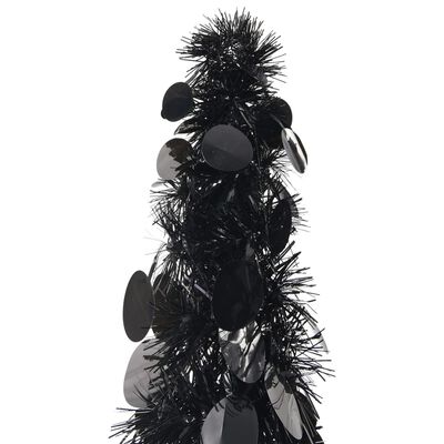 vidaXL Künstlicher Pop-Up-Weihnachtsbaum Schwarz 150 cm PET