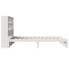 vidaXL Massivholzbett mit Regal ohne Matratze Weiß 90x190 cm Kiefer