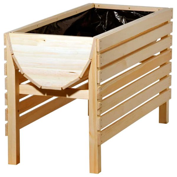 dobar Hochbeet mit Pflanzfolie Natur