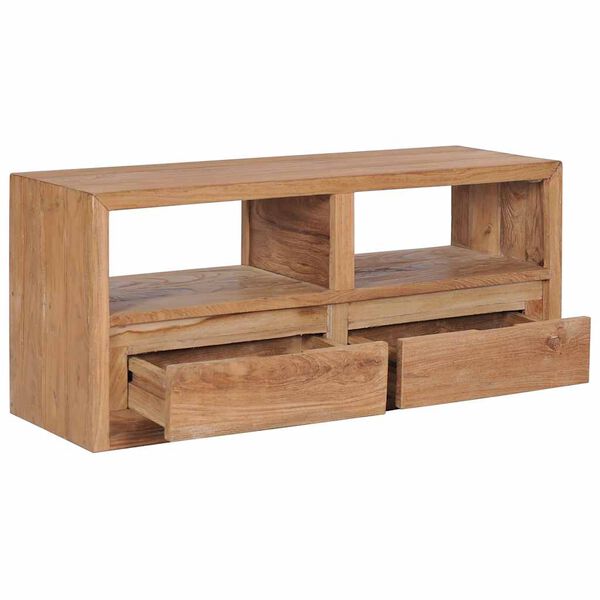 vidaXL TV-Schrank 90x30x40 cm Massivholz Teak