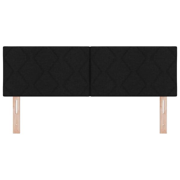 vidaXL Kopfteil mit Kopfteil Schwarz 144 cm Kunstleder