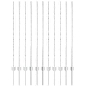 vidaXL Eingebetteter Zaunpfosten 11 Stk. Silber 160 cm