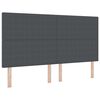 vidaXL Kopfteil Dunkelgrau 180 cm Cordstoff