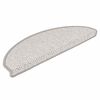 vidaXL Stufenmatten Selbstklebend Sisal-Optik 30Stk. 65x21x4cm Platina