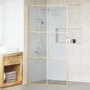 vidaXL Walk-in Duschwand Gold 115 x 195 cm Geh&auml;rtetes Glas