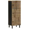 vidaXL Highboard 40x33,5x110 cm Raues Mangoholz