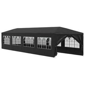 vidaXL Partyzelt 3x12 m Anthrazit