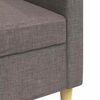 vidaXL 3-Sitzer-Sofa Taupe 210 cm Stoff
