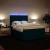 vidaXL Boxspringbett mit Matratze Blau 160x200 cm Samt