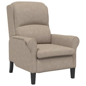 vidaXL Sessel Taupe Mikrofaser