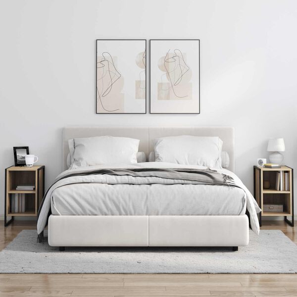 vidaXL Nachttisch Sonoma 39,5 x 30 x 50 cm Holzwerkstoff