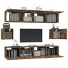 vidaXL 6-tlg. TV-Schrank-Set R&auml;uchereiche Holzwerkstoff