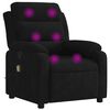 vidaXL Massage-Relaxsessel, schwarzer Samt