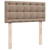 vidaXL Ottoman-Bett mit Matratze Cappuccino-Braun 90x190 cm Kunstleder